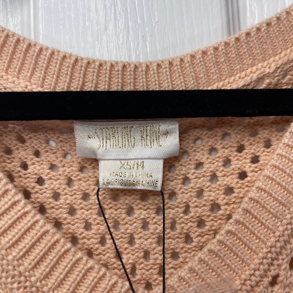 City Chic Weave Spirit Starling Reine V-Neck Vest Peachy Top - 14W - NEW - Picture 7 of 15